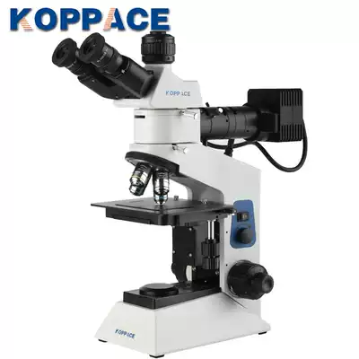 50X-500X three-eye electron metallographic microscope grain size detector quality inspection observation material analysis