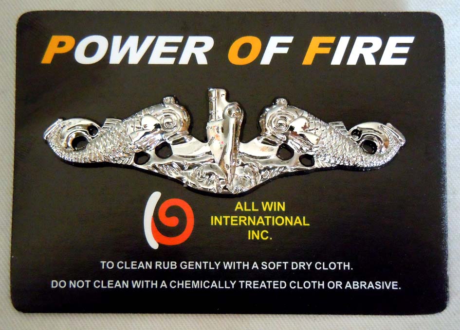 U.S. Navy Submarine Surface Cruising Skills Silver Badge Surface Submarine Cruising Sergeant Silver Logo Badge