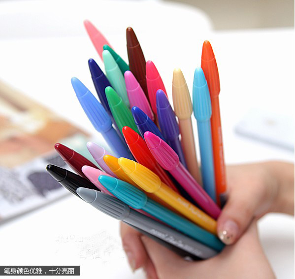 South Korea Muna Beauty monami3000 Color Fiber Pen Water-based Pen Color Pen 36 Color Hooking Pen