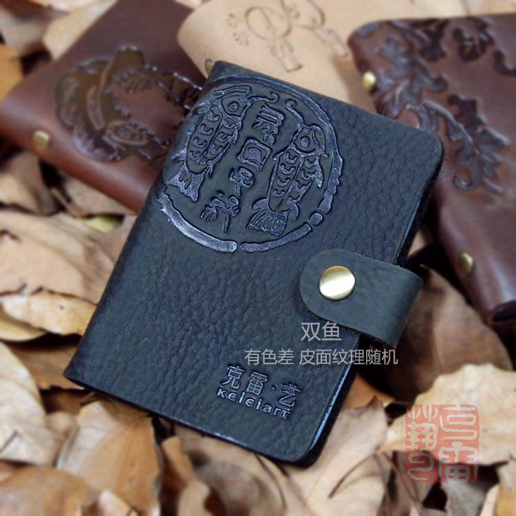 The whole new clay art pure cow bag male and female bank card credit card business card leather card bag defective products