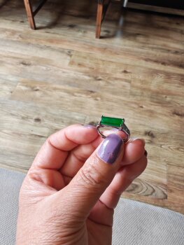 925 silver natural burmese jadeite ice seed floating green square saddle ring ring with certificate guarantee a7 days return and exchange