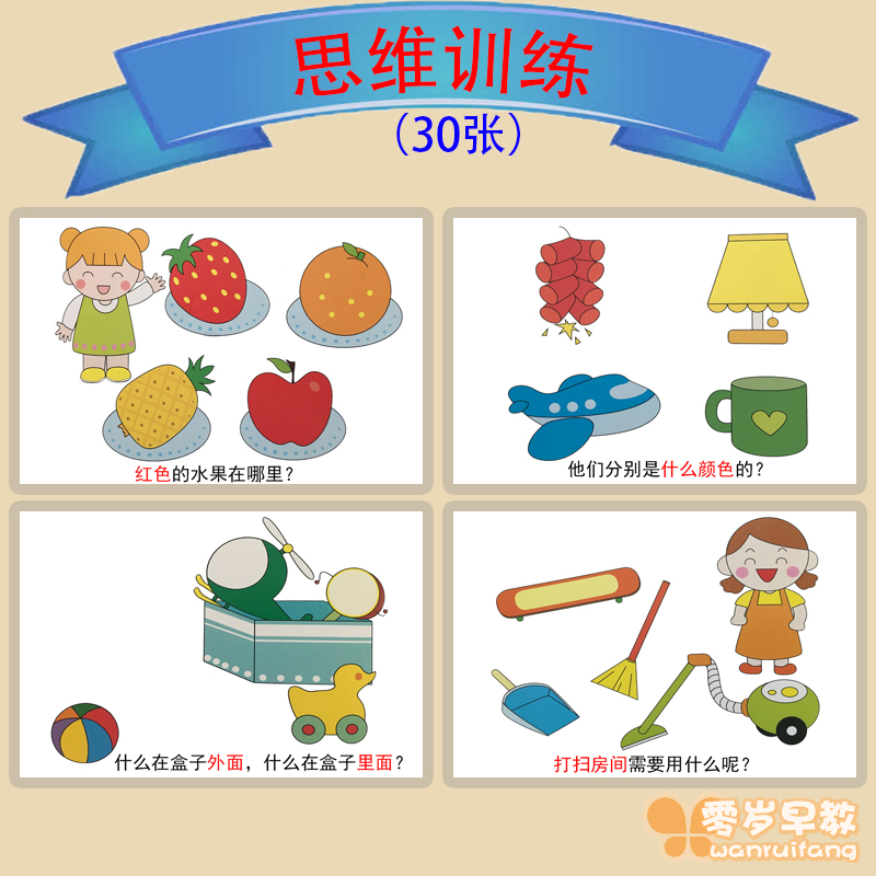 Thinking training baby language expression training enlightenment cognitive card rehabilitation autism autism rehabilitation teaching aids