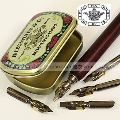 UK imports Manuscript English Calligraphy Dip pen suit Italian Gothic RoundHand