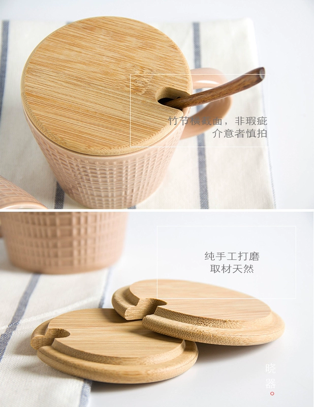 Tre Cover gốm Tre Cover Phụ kiện Cup Cup Wood Cover Phụ kiện Cover Cup Cover Phụ kiện gốm