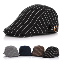 Baby beret car striped pullover autumn and winter British baby hat forward hat male baby bowler hat