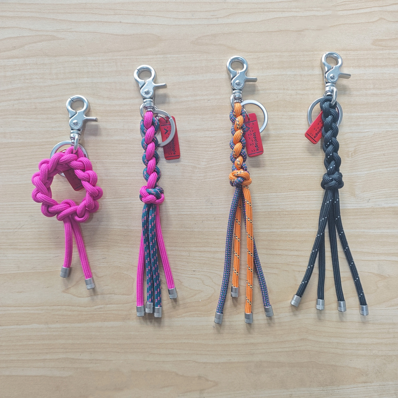 Braided Keychain Accessories, Top Ring Keychain, Bag Pendant Accessories, Buckle Ring, Men's and Women's Braided Rope