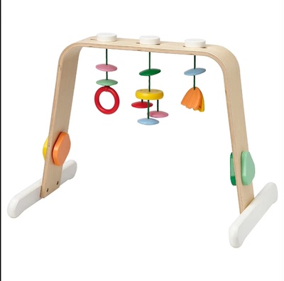 Ikea Leka Baby Game Fitness Stand Birch/многоцветная игрушечная стенда Coax Kids of Sleep