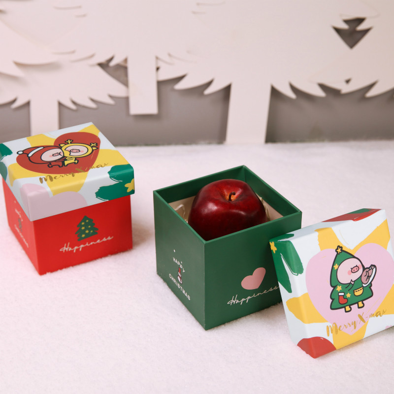 Miss Card Wonderful Christmas Flat Fruit Box Christmas Eve Cute Pig Cartoon Gift Box Gift Box Christmas