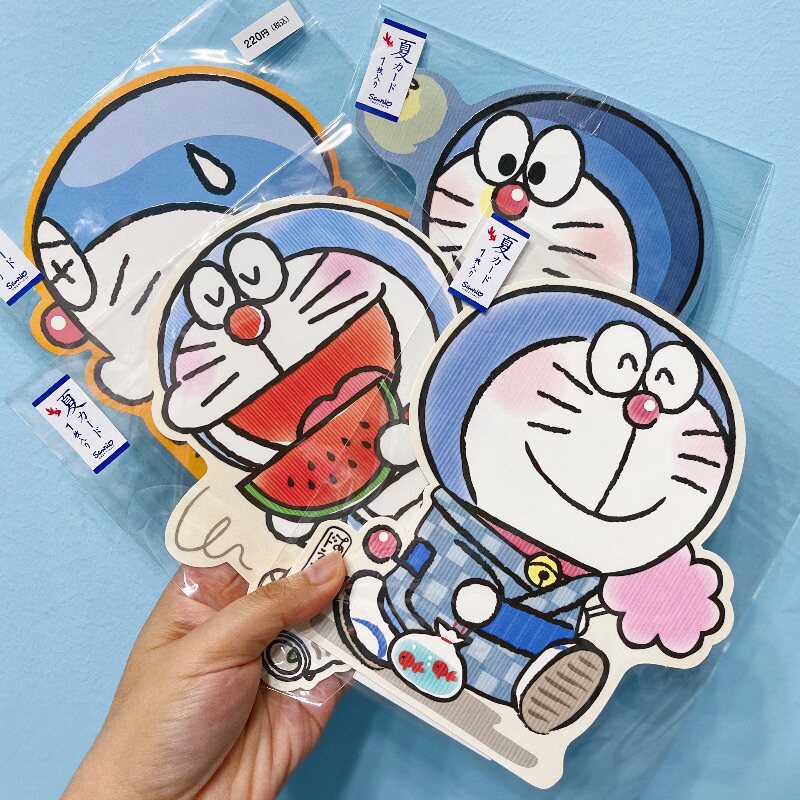 日本邮局50周年卡通哆啦A梦限定明信片机器猫大耳狗夏日祝福
