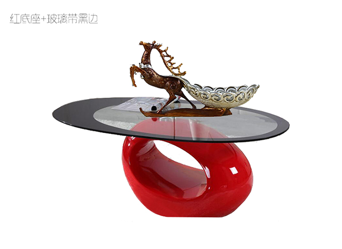 bàn cà phê Oval sơn kính căn hộ nhỏ có tính năng đơn giản, bàn trà nội thất hiện đại sáng tạo thời trang đơn giản - Bàn trà mẫu bàn ghế phòng khách