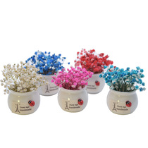 School season gifts starry dried flower pots finished products small bouquets mini vases refrigerator ornaments scan code small gifts