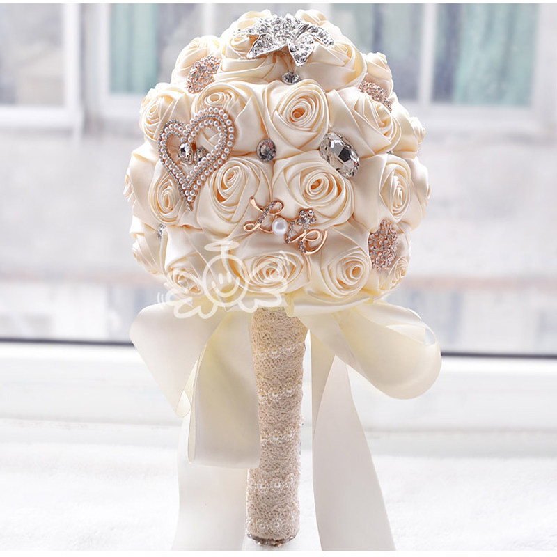 White Hands to Fancy Bride Wedding High-end Crystal Pearl Han Style Gift Bridesmaid's Sister Blue Dream Flower Ball