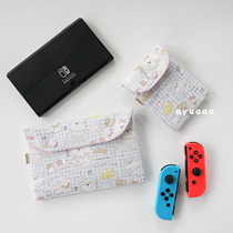 Handmade Switch OLED split storage bag screen handle protection bag with 6 card slots cute puppy