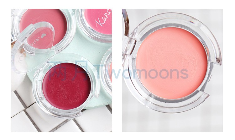 3 tháng 2 Nhật Bản DAISO Daiso tên chung kem kancore blush / phấn má hồng hai màu - Blush / Cochineal phấn má dạng kem