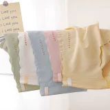 Кролик, шелковые трусы, антибактериальные дышащие штаны, тонкая поясная сумка, средняя посадка, с акцентом на бедрах