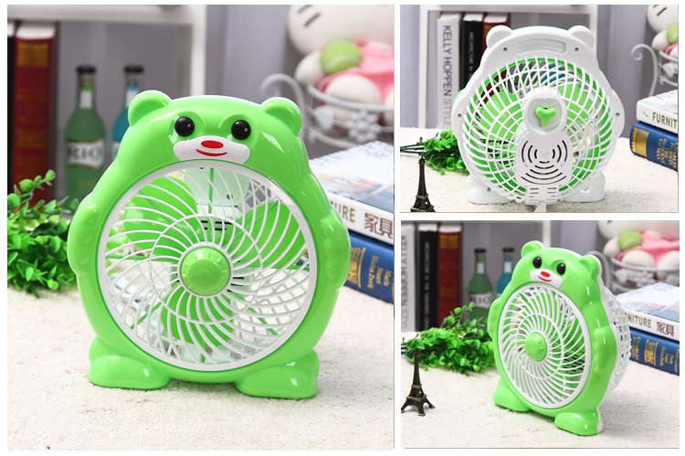 quạt hơi nước nhỏ Cartoon điện quạt văn phòng máy móc máy tính để bàn 220v biến quạt nhà sinh viên ký túc xá giường mini quạt - Quạt điện quạt treo trần nhà