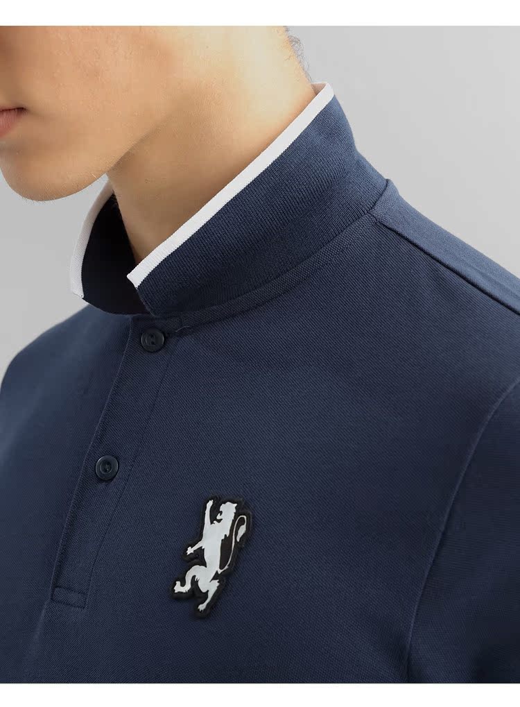Áo sơ mi cộc tay Giordano nam cổ điển thêu ngọc trai cotton mỏng tay áo ngắn ve áo Áo sơ mi 01017250 áo khoác polo