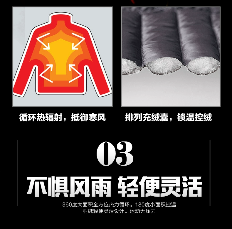 Áo khoác xuống nam và nữ siêu nhẹ phần ngắn lạnh ấm đôi uyên ương xuống áo khoác nam và nữ - Thể thao xuống áo khoác áo phao lót lông