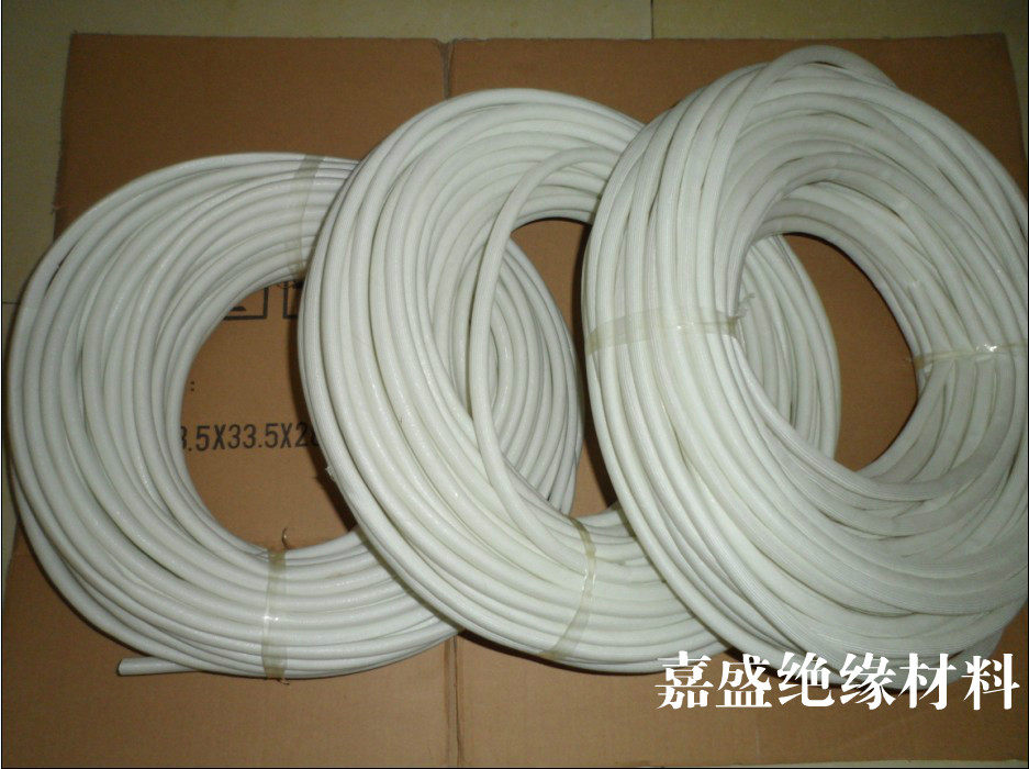 1500v矽質管4mm玻纖管硅樹脂纖維套管絕緣套管自熄管油布通套管