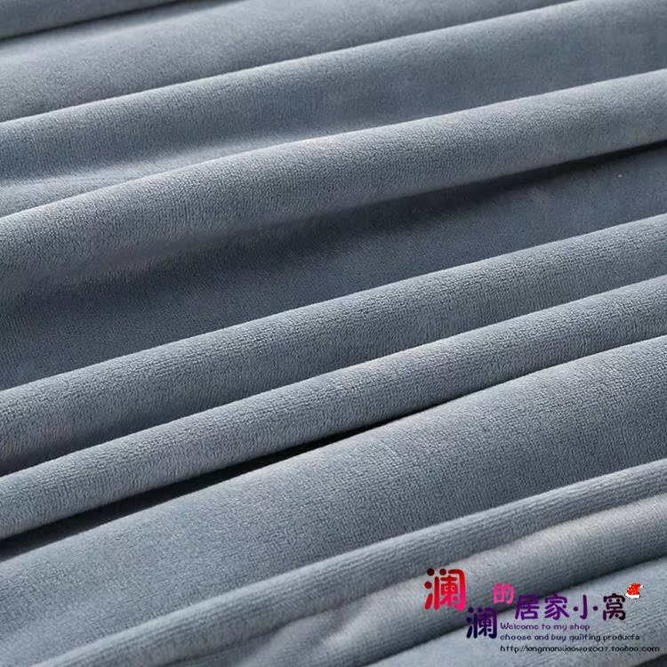 Bộ đồ giường mới bốn mùa với bông hoa sang trọng được chần bằng chăn trải giường mùa xuân và mùa thu điều hòa là tấm chăn dày ga giường thun lạnh