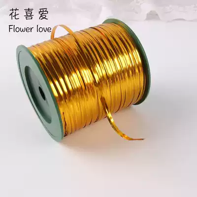 400 yards gold cable ties, cable ties, strapping lines, silver cable ties, flower packaging, sealing rope, bouquet gift packaging rope