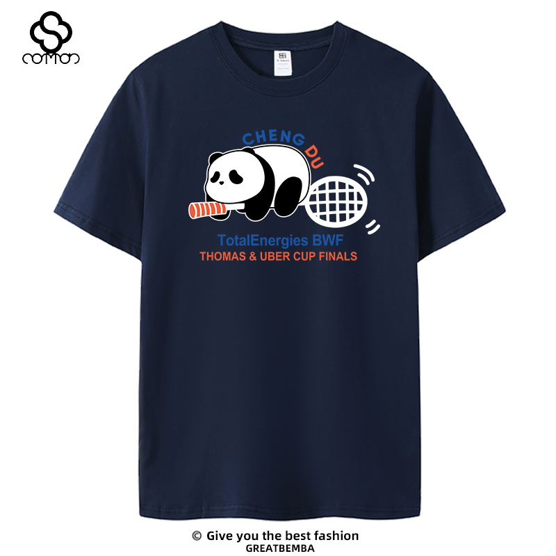 Chengdu Tang You Cup Chinese team badminton short-sleeved cultural shirt badminton T-shirt large size sports and leisure summer
