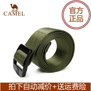 CAMEL lạc đà vành đai ngoài trời Thời trang unisex cổ điển hợp kim khóa rắn màu đai 5T30H2110