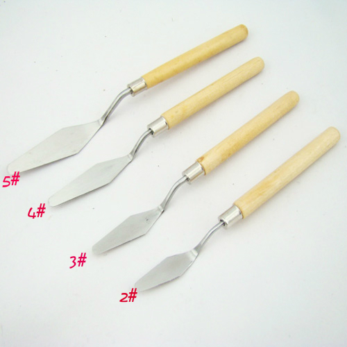 Gouache pigment palette knife scraper acrylic oil painting blade texture knife knife tip round head flat head art supplies