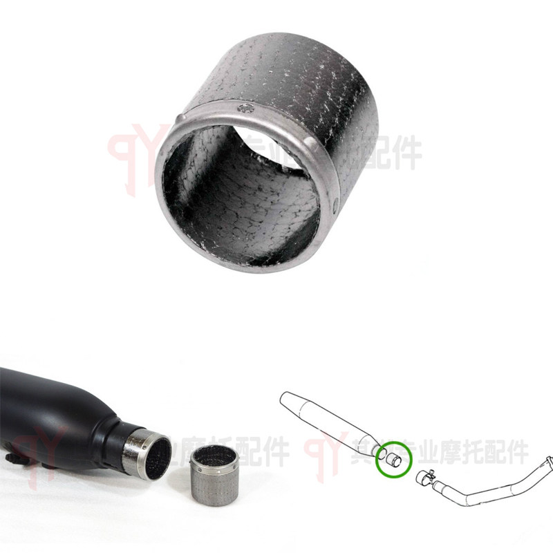 Applicable Harley XL883 Soft tail Fat Chai Glide Dana Full Car Train Exhaust Connector Gland Bush Vent Mat