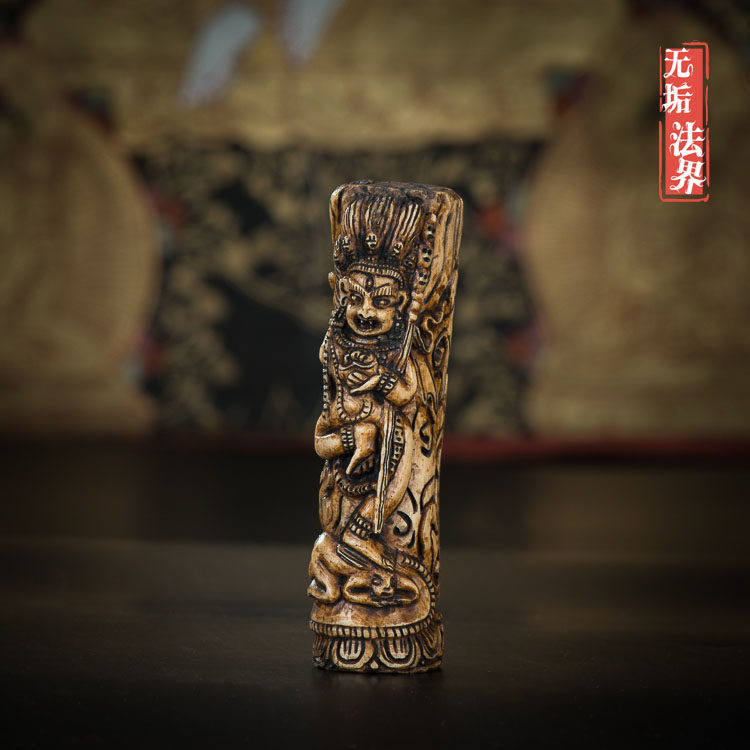 Tibetan Himalayan Art Collection Mineral Color Clay Painted empty row Mother King Kong yoga Mother hair care handlebar piece swing piece