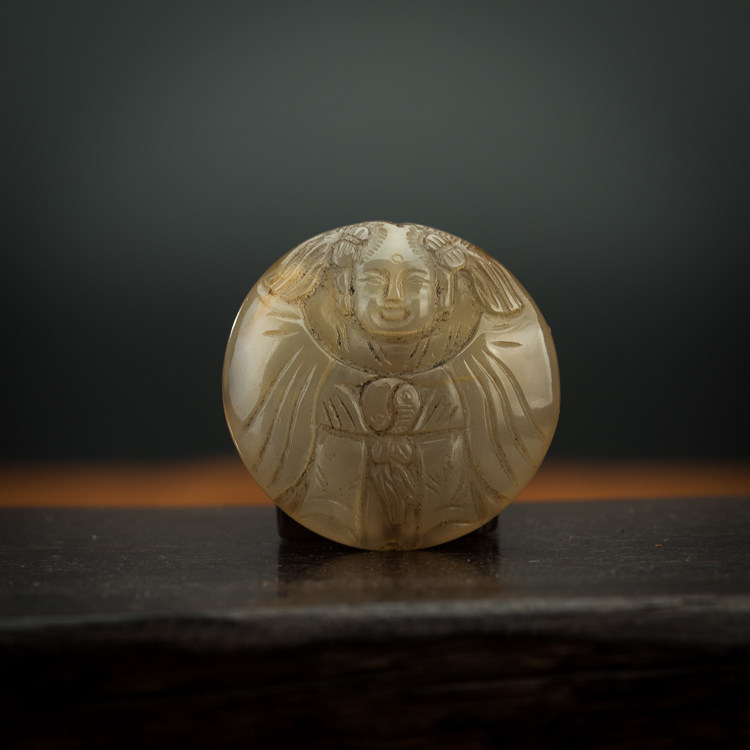 Buddha Seven Baoji Beautiful Sugar Old Hang Boy Hat is hanging pieces of ancient play miscellaneous collection