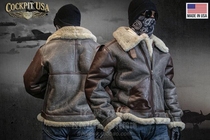 American native genuine authorized agent to do old platypical fur integrated sheepskin B3 bomber jacket