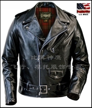 Schott NYC Chinese main generation American calfskin repair tilted zhiro motorcycle rock jacket #626