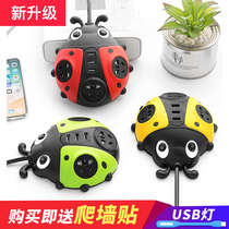 Creative wiring board USB socket multi-function row plug dormitory students with line plug board drag line board Cute electric plug row