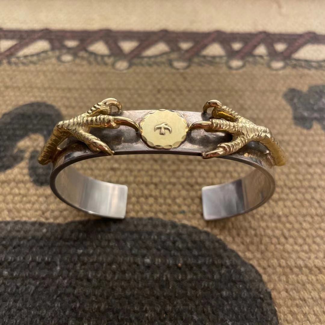 GOROS High Bridge Our Groom Double Gold Claw Flat Beats Bracelet S Code Goros Domestic Spot