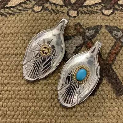 GOROS Takahashi wulang eight carved gold gold rope turquoise Eagle spoon young Eagle gorolsquo s spot