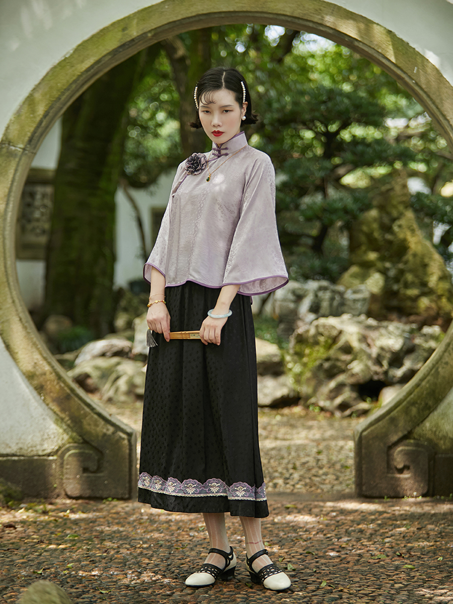 Phalaenopsis TOP Ulara's Spring and Autumn Period Dark Flower Flower True Sleeping Sleeve Silk Ri Cheong top Phalaenopsis TOP Ulara's Spring and Autumn Period Dark Flower Flower True Sleeping Sleeve Silk Ri Cheong top