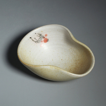 Taiwan pottery artist Zhang Meifen pure hand-painted flower tea Lotus ceramic tea tea ceremony accessories tea art combination