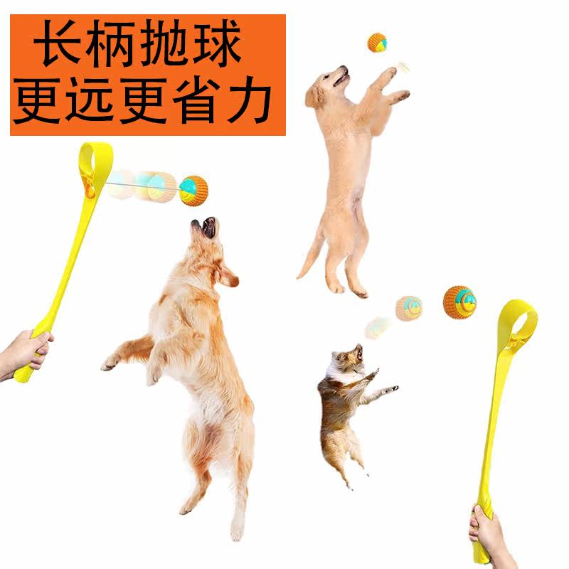 Pet throwing club dog ball thrower pick up club long handle throwing bat outdoor tour ball dog toy bite-resistant training