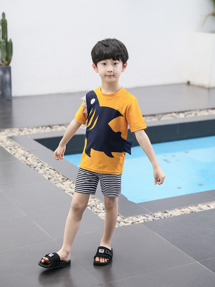 Áo tắm cho bé trai Bộ đồ bơi chia bé trai Bộ đồ bơi bé trai Phim hoạt hình Áo tắm cho bé Bộ đồ bơi cho bé - Bộ đồ bơi của Kid do boi cho be gai