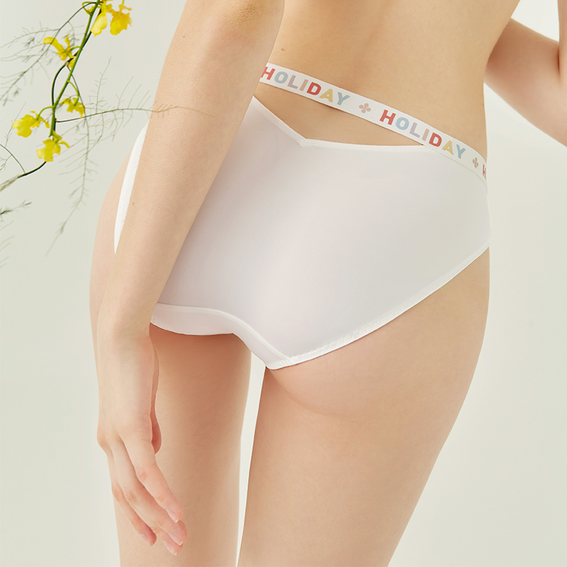 3 pieces of 98 pure cotton antibacterial bottom crotch letters sexy comfortable breathable women's triangle underwear women's low waist summer thin section