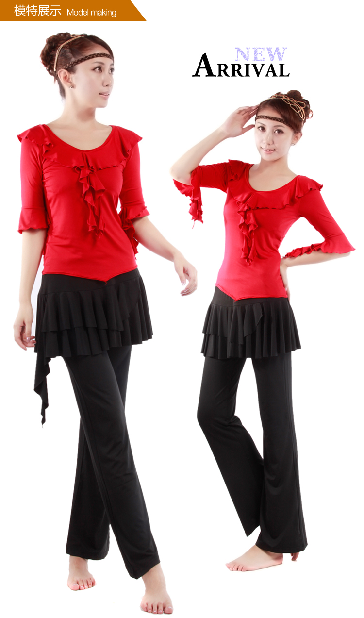 New thể dục nhịp điệu quần vuông trang phục khiêu vũ váy quần khiêu vũ Latin váy kích thước lớn tập thể dục thể dục dụng cụ thể thao quần trang phục khiêu vũ thể thao