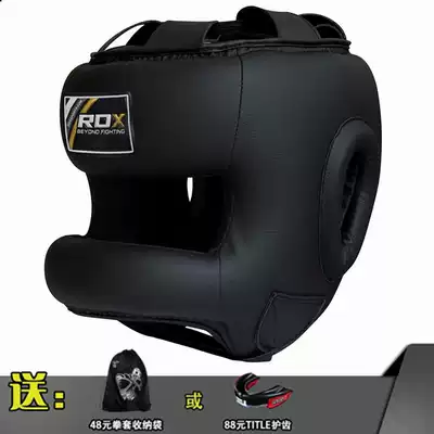 RDX UK Maya hidden leather steel beam Muay Thai boxing gel helmet anti-nose mouth