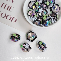 1 бусина для мозаики в две нити диаметром 18 мм.