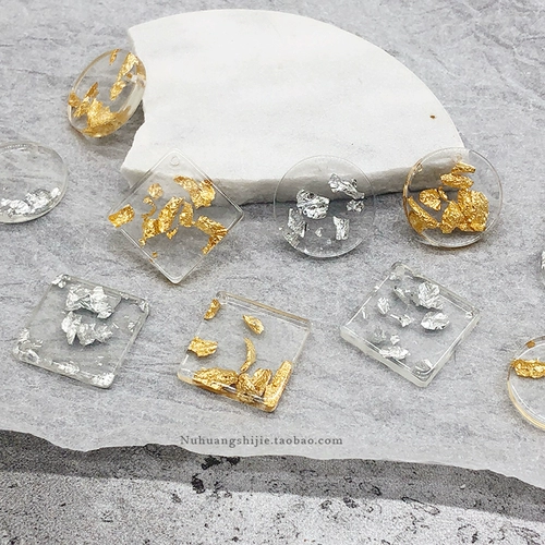 Акриловый аксессуар, геометричная подвеска, серьги, DIY