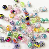 Брендовое трехмерное акриловое украшение-шарик, бусины, мобильный телефон, в цветочек, DIY