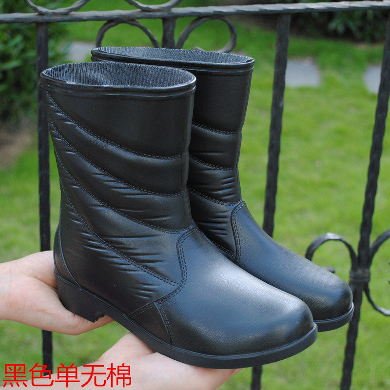 Special offer spring and summer women's rain boots fashion Korean version of the short-tube mid-tube rain boots waterproof non-slip breathable water shoes can add cotton leather pattern