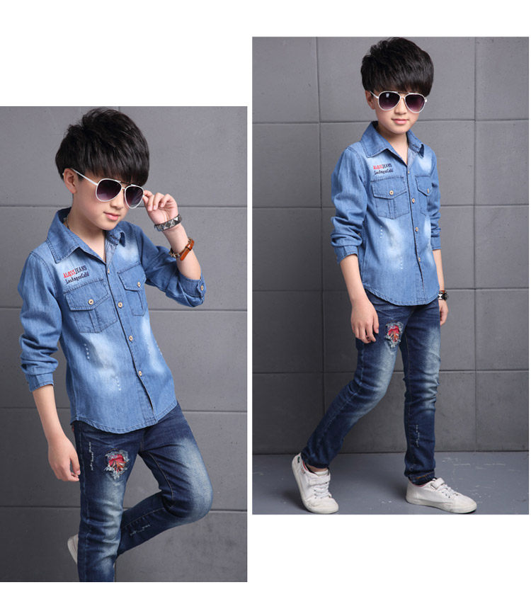 Chemise garcon à manche longue - Ref 2080944 Image 20