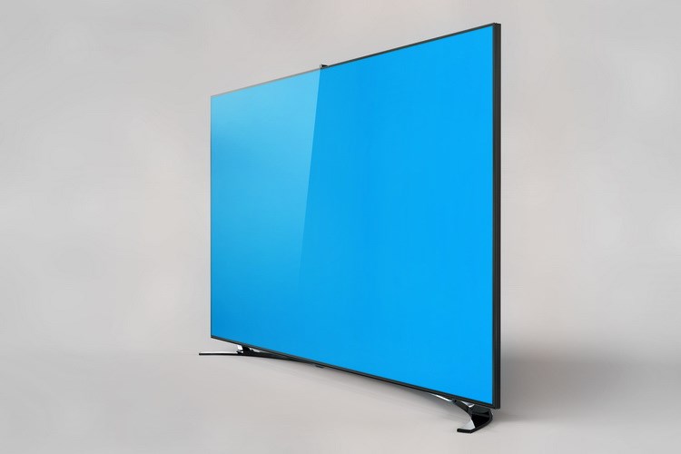C580 màn hình TV thông minh PSD dán mẫu kết xuất mẫu PS mockup vật liệu lớp - TV giá tivi 32 inch