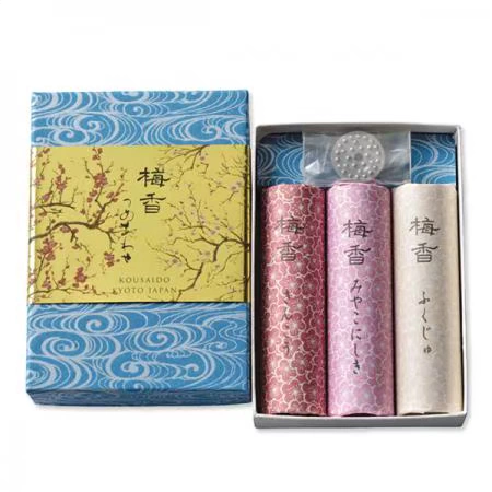 Nhật Bản Kyoto Xiang Cai Tang Mei Xiang hộp quà ngắn dòng hương nhang dòng hương - Sản phẩm hương liệu